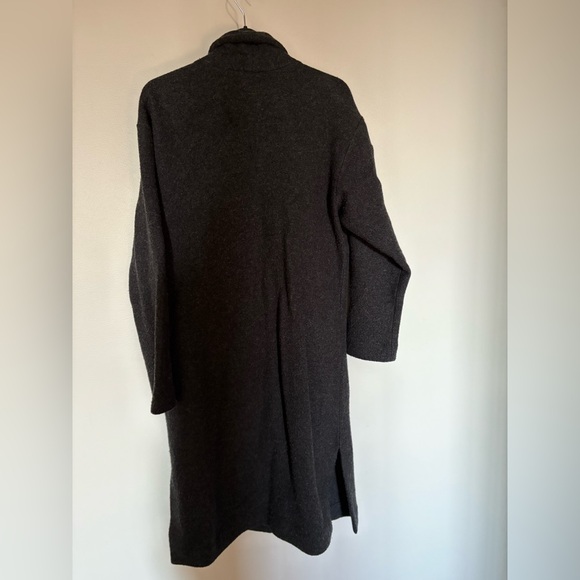 Wilfred extra fine merinos wool Charcoal Trench Coat - Picture 11 of 11